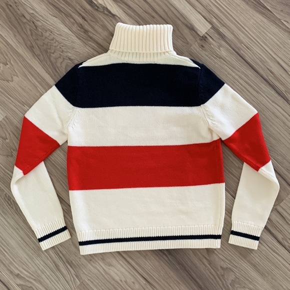 NWT Perfect moment frostine ski sweater in red/Snow White/navy - Picture 7 of 11